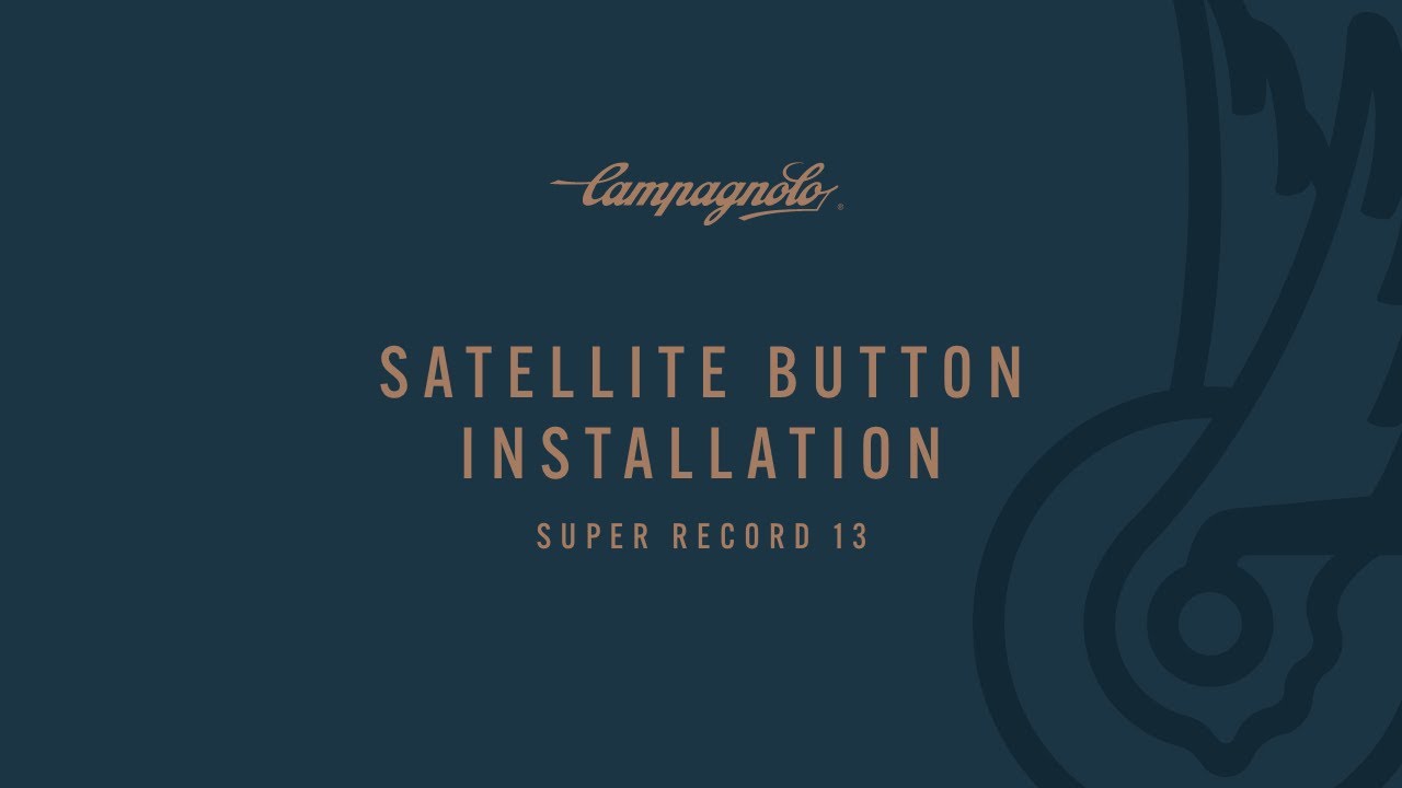 Installation du bouton satellite - Ergopower Super Record 13