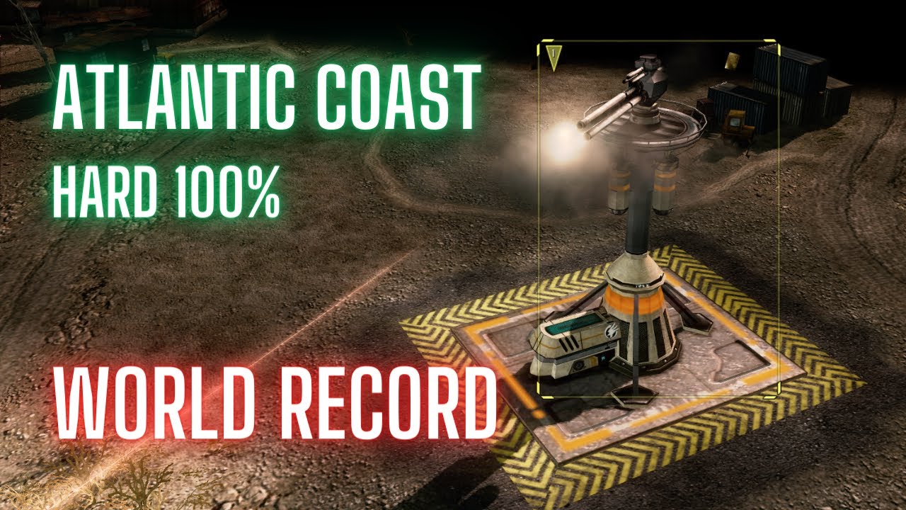 C&C3 Tiberium Wars Atlantic Coast [Hard, 100%] Former WORLD RECORD