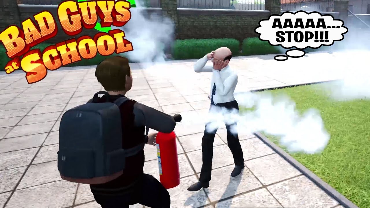 Издеваюсь над учителем в Bad Guys at School Simulator
