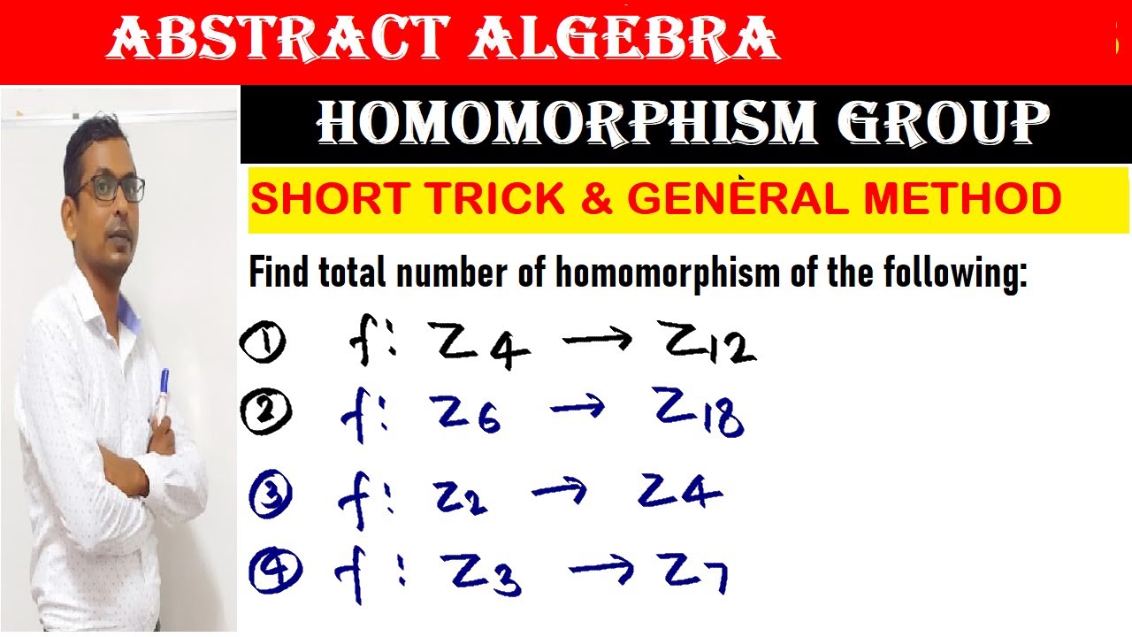 #06 Counting of homomorphsim from f:Z4 to Z12 | Z6 to Z18 |Z2 to Z4 | group theory