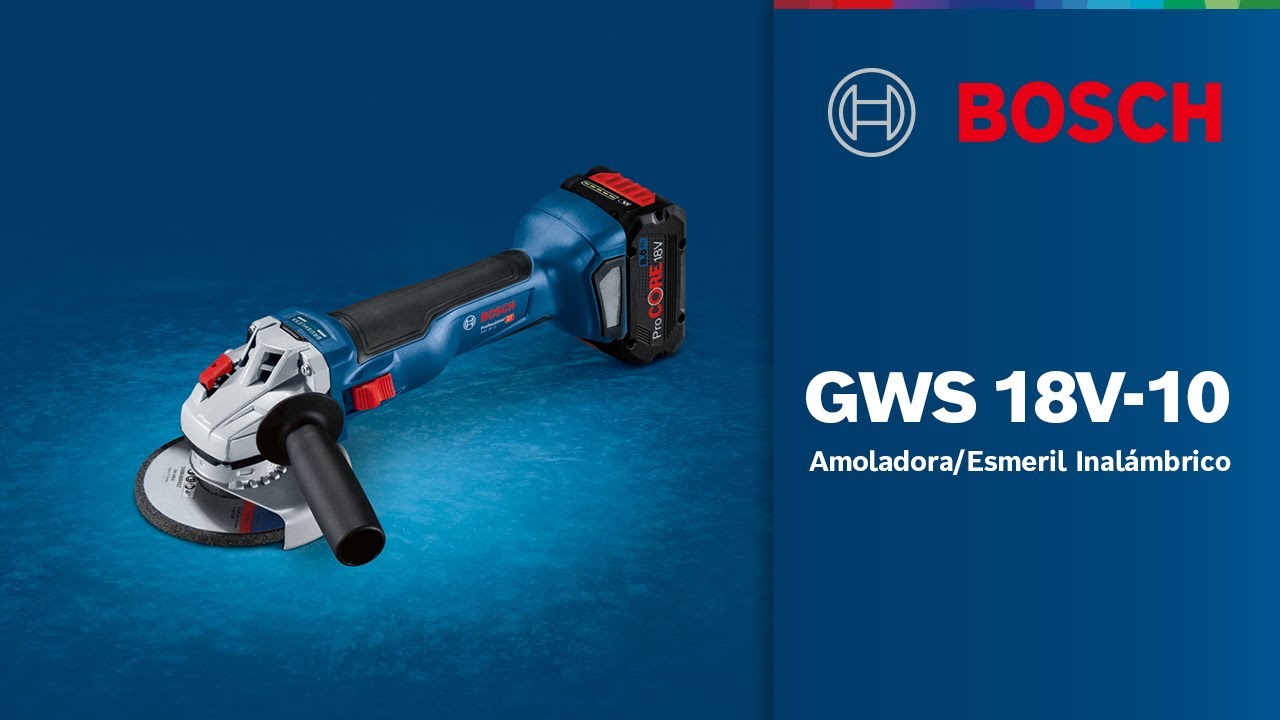 Amoladora/Esmeril Inalámbrico 18V GWS 18V-10
