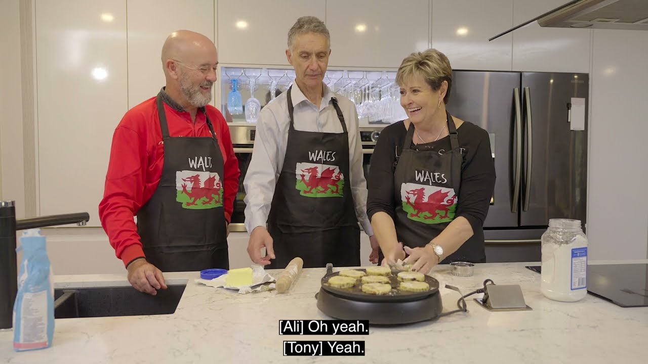 Cooking Welsh Cakes - Hon Dr Tony Buti MLA with Ms Ali Kent MLA