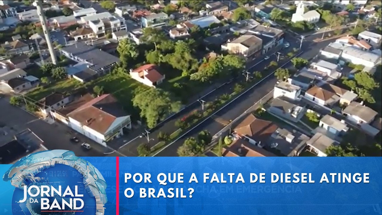 RS: cidade decreta emergência por crise do combustível; falta diesel em SP | Jornal da Band