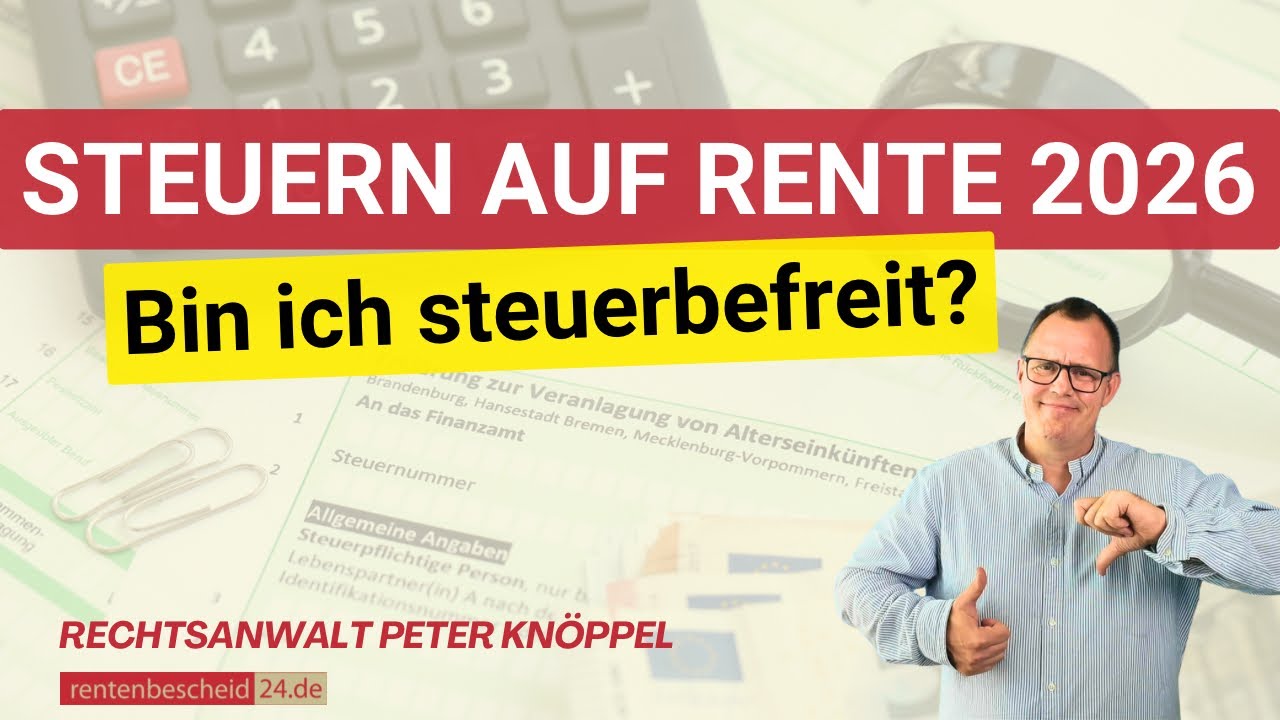 Steuern 2026: Müssen Rentner jetzt zahlen – oder bleiben sie steuerfrei?
