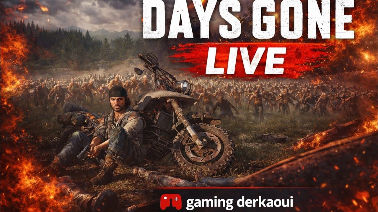 اليوم نلعب لعبة Days Gone في بث مباشر مليء بالحماس