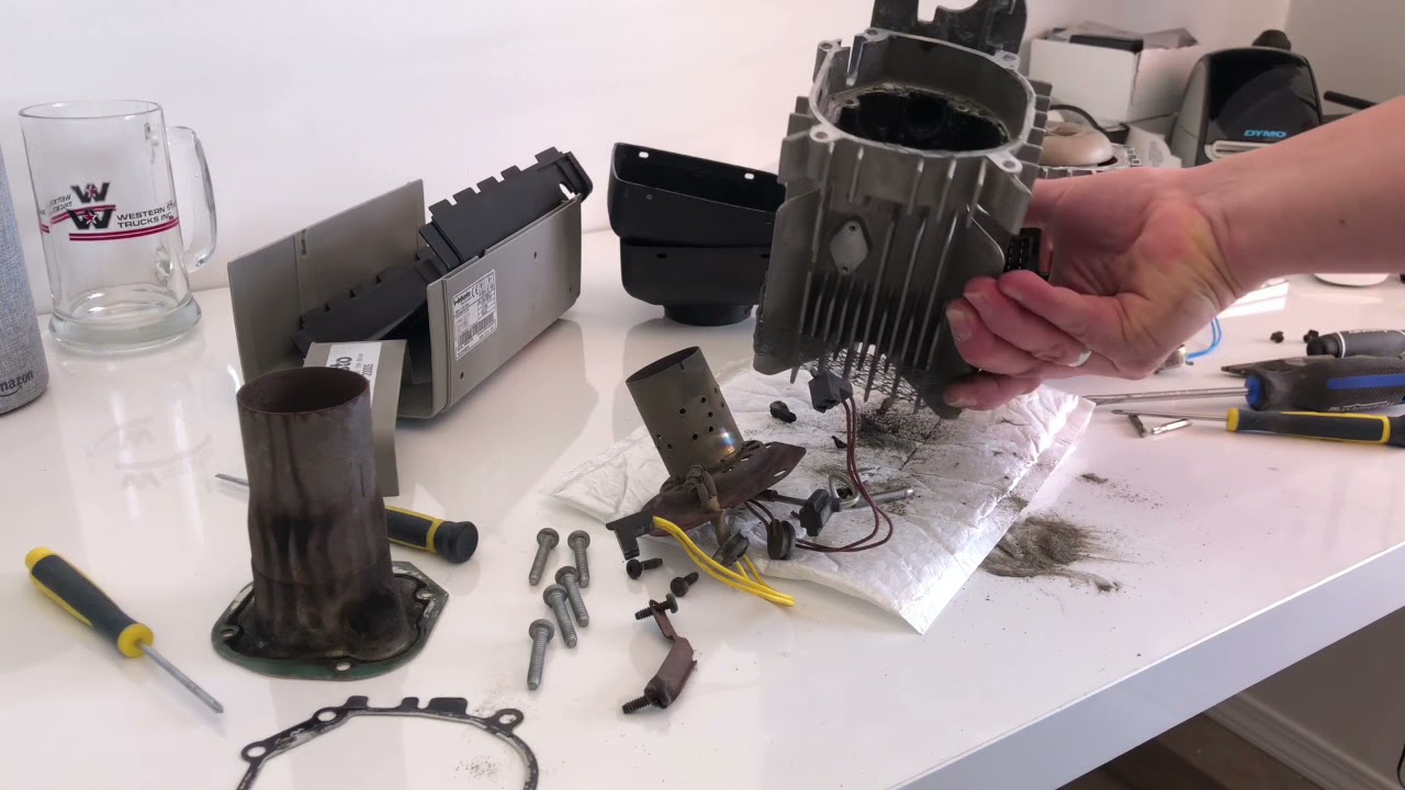 Diesel Heater cleaning in a Ultrasonic Cleaner..... Will it work or will I ruin it ? #diesel heater#