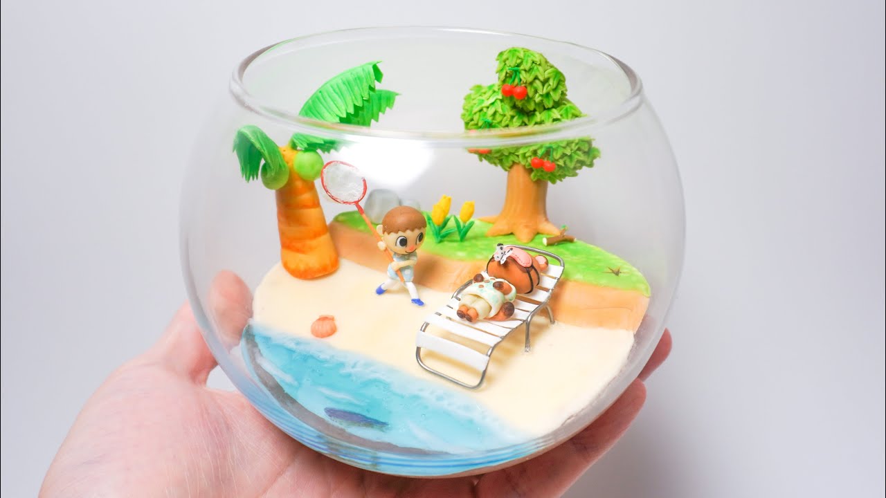 Animal Crossing Terrarium - Polymer Clay Tutorial
