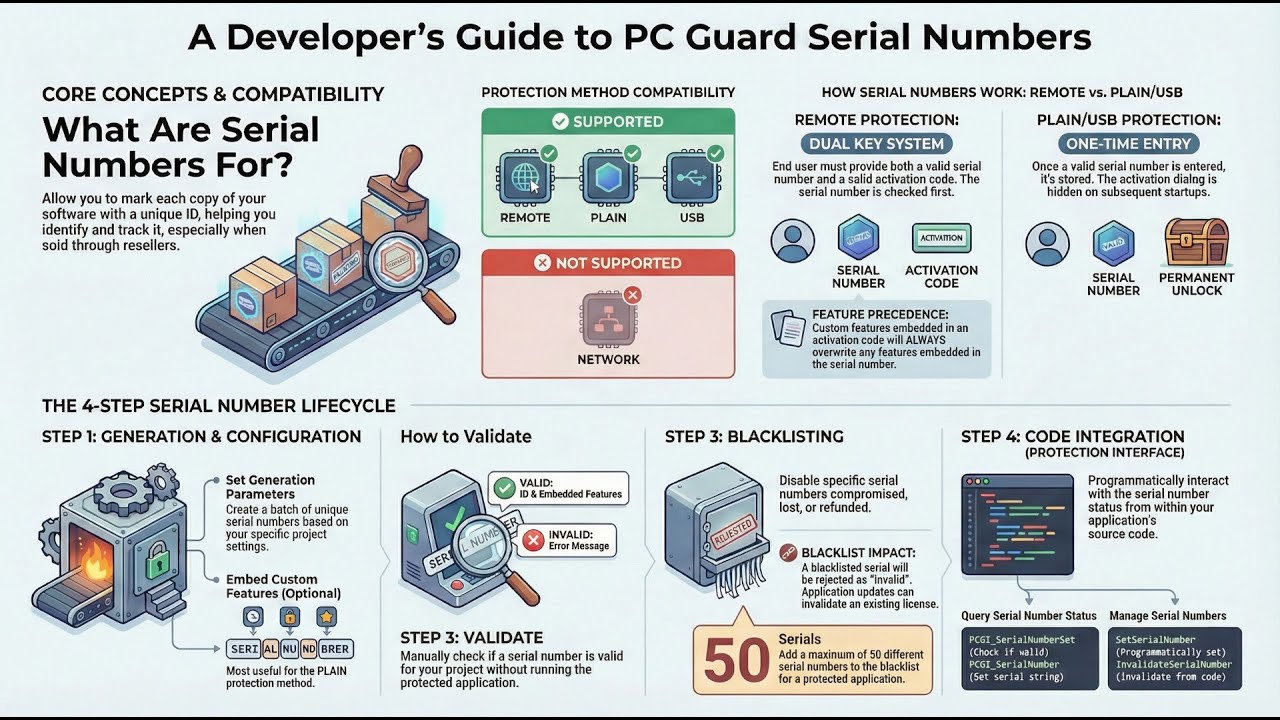 PC Guard:  Serial Number Settings