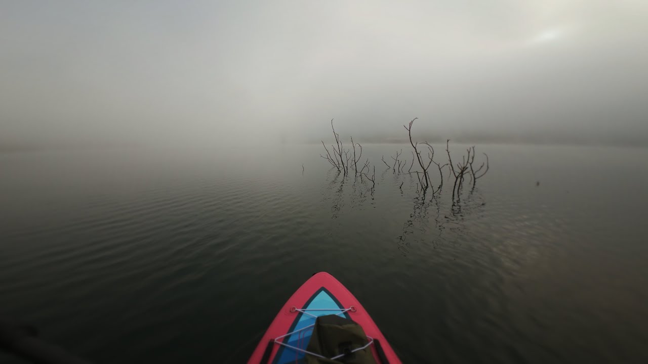 Lost in the Fog Paddle Boarding