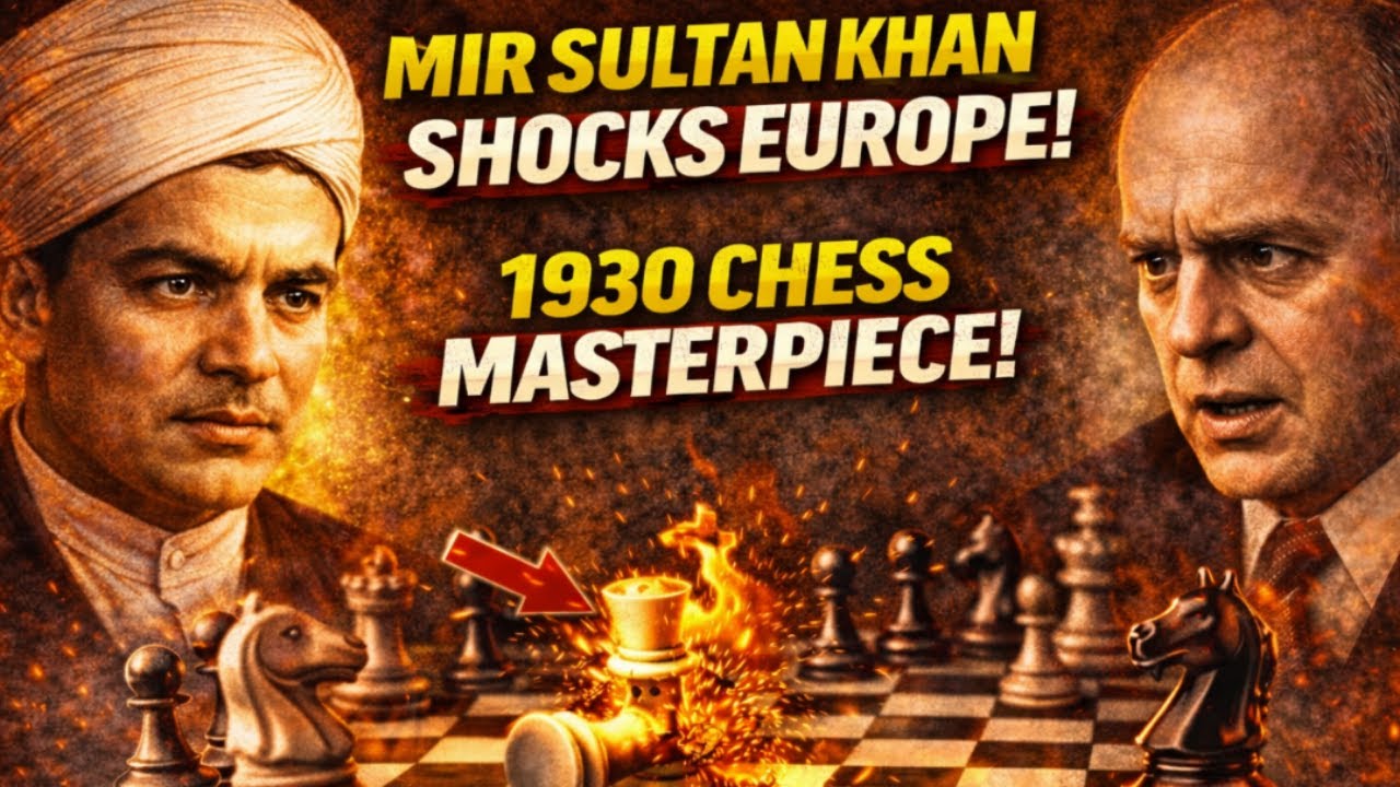 🔥 Mir Sultan Khan SHOCKS Europe | 1930 Chess Masterpiece