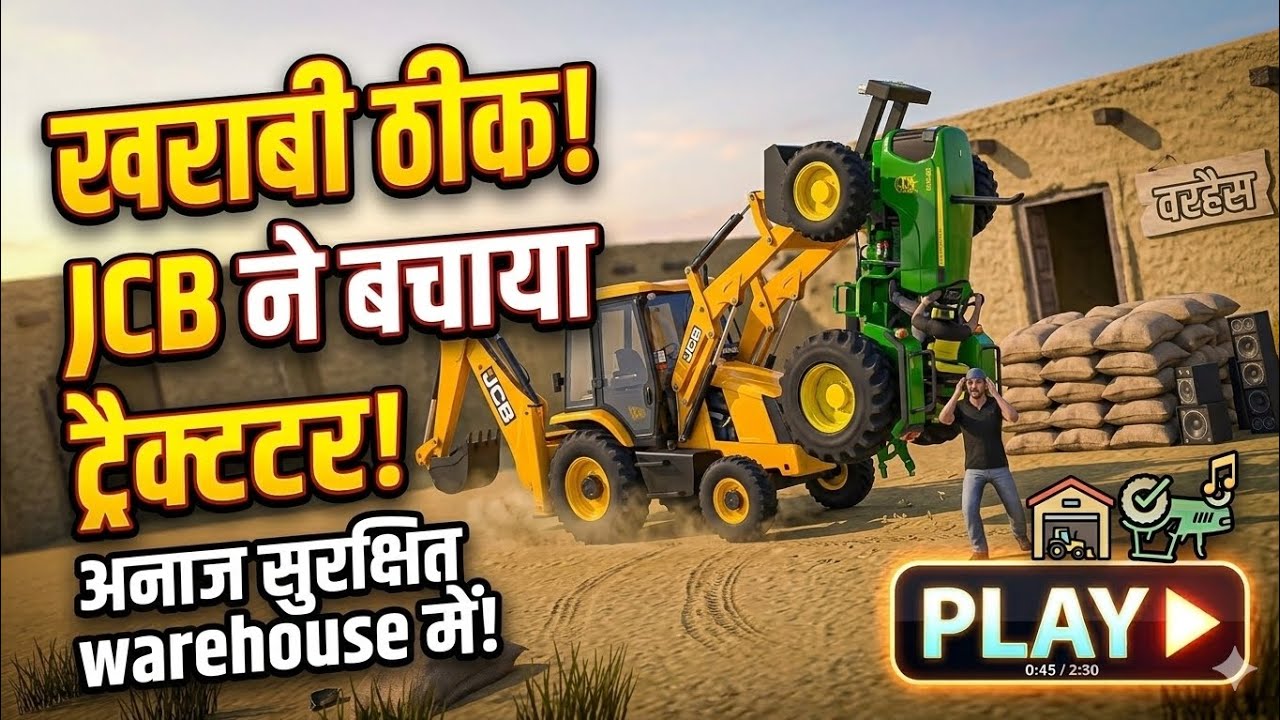 आज पलट गया ट्रैक्टर अनाज हुआ खराब 🚜🔥#viral #video 