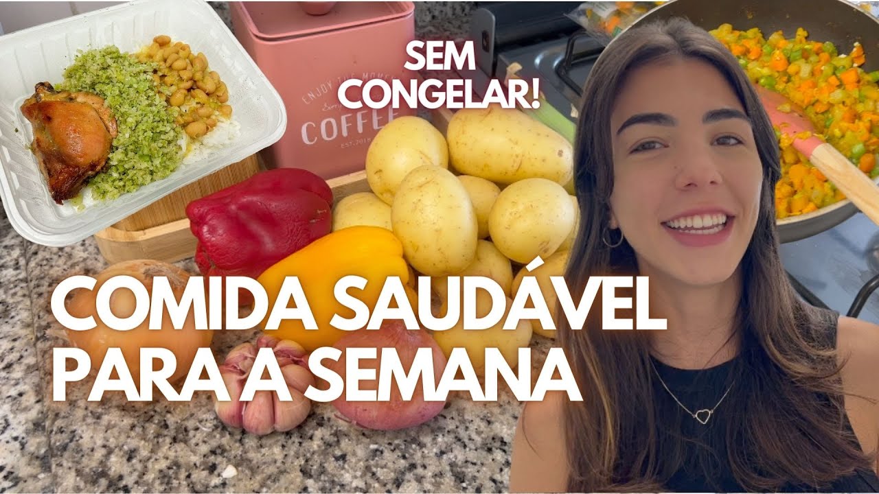 COMO ORGANIZO O ALMOÇO E JANTAR DA SEMANA TODA | como ter refeições saudáveis todo dia