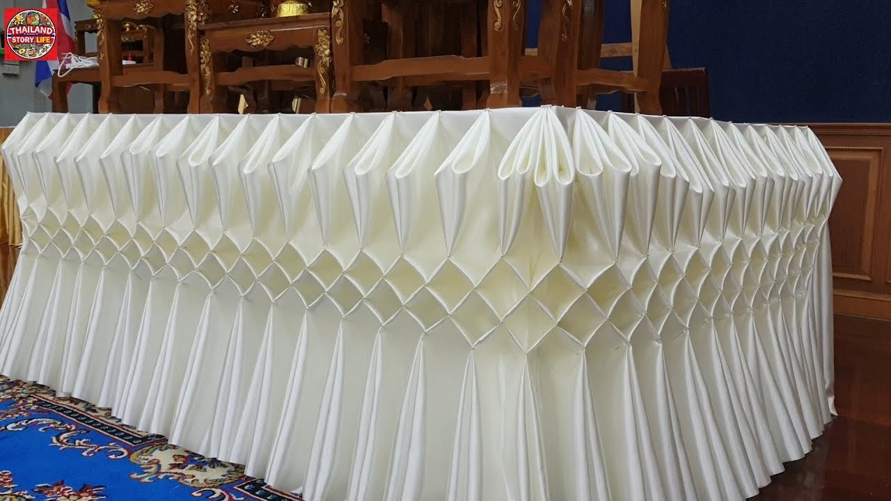 DIY 6 Elegant Cloth Decoration Table Skirting  Thai Style : THAILAND STORY LIFE