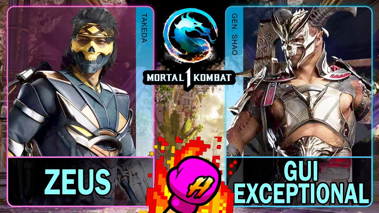 MK1 Zeus (TAKEDA) VS Gui Exceptional (GENERAL SHAO)🥊Mortal Kombat 1🥊4K 60ᶠᵖˢ