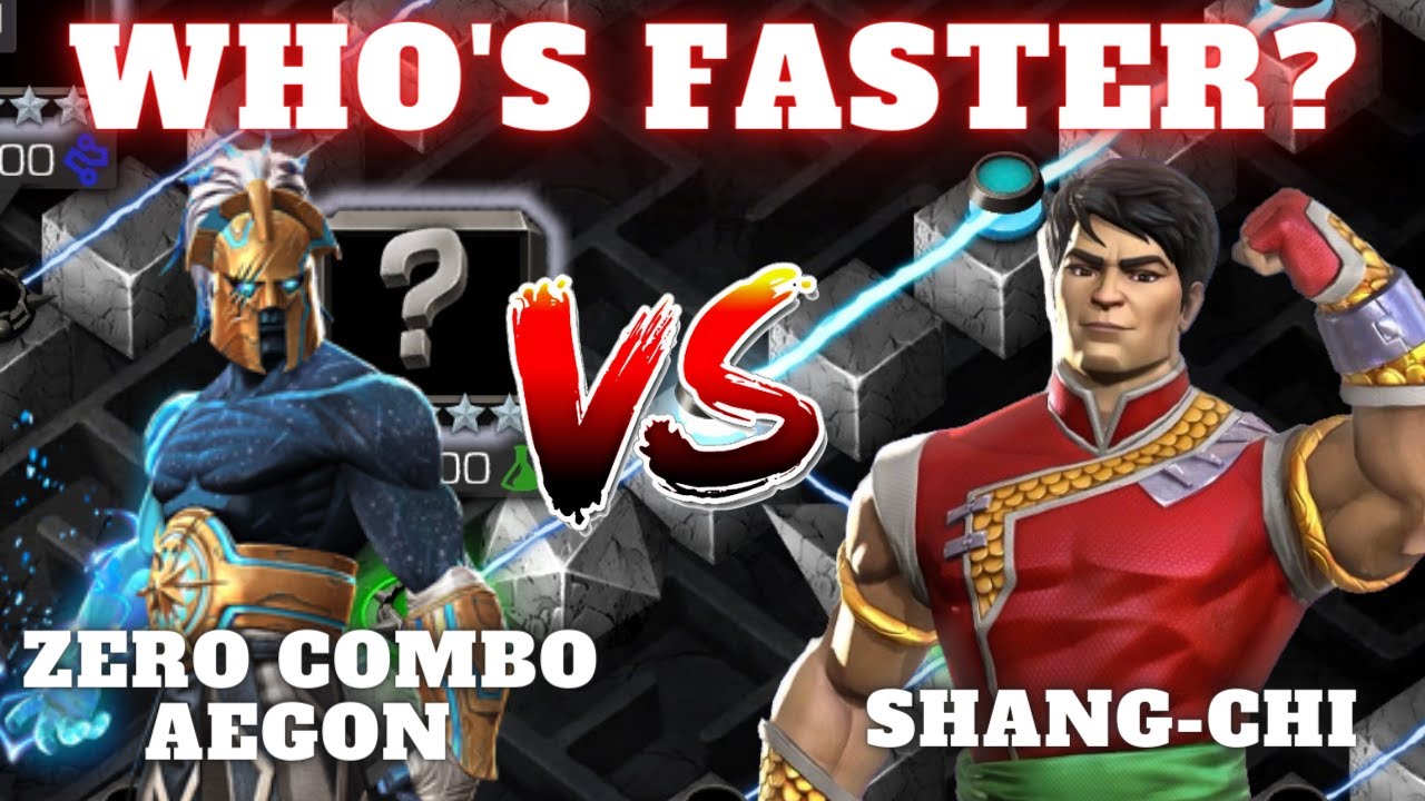 ZERO COMBO Aegon VS. Shang-Chi! Who's FASTER? (SPEED COMPARISON)
