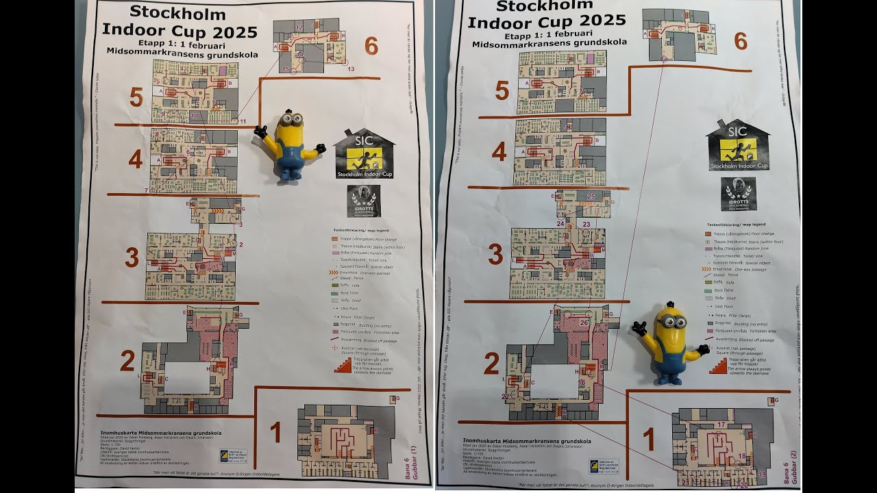SIC - Stockholm Indoor Cup 2025 indoor orienteering Day 1 Midsommarkransens Grundskola 1 Feb 2025