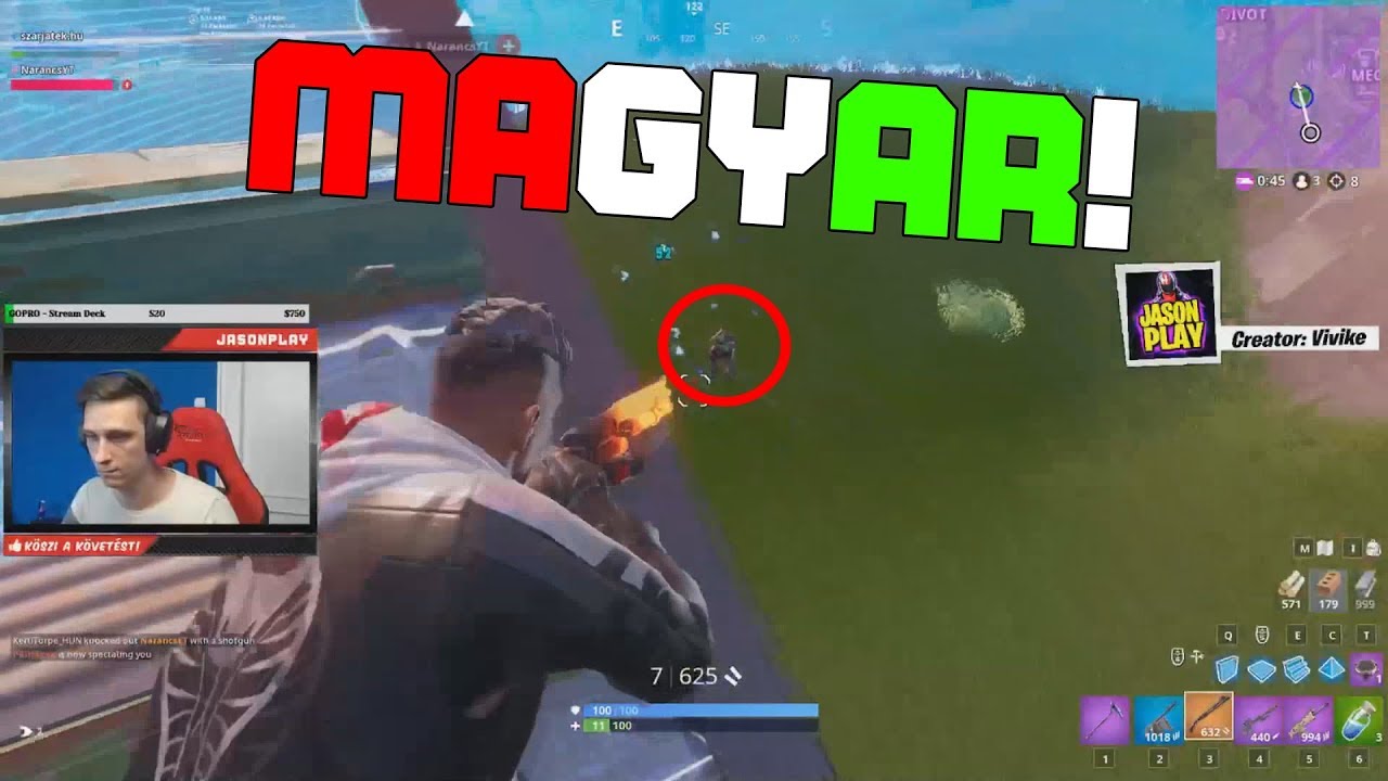 Amikor a végén találkozol egy Magyarral... w/Narancs | FORTNITE