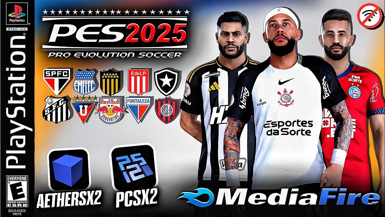 NOVO! PÉS 2025 (PS2) ISO DOWNLOAD DIRETO! BRASILEIRÃO SÉRIA A AETHERSX2,PCSX2 & OPL