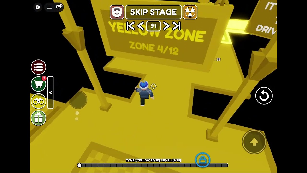 Playing the game called (The Hardest Game On Roblox)