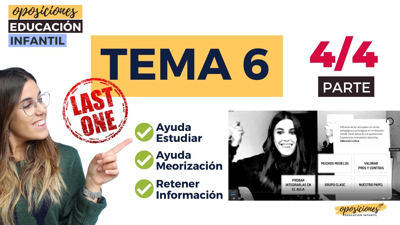 💪Oposiciones Educación Infantil  📚TEMA 6 by Elisabet parte 4/4