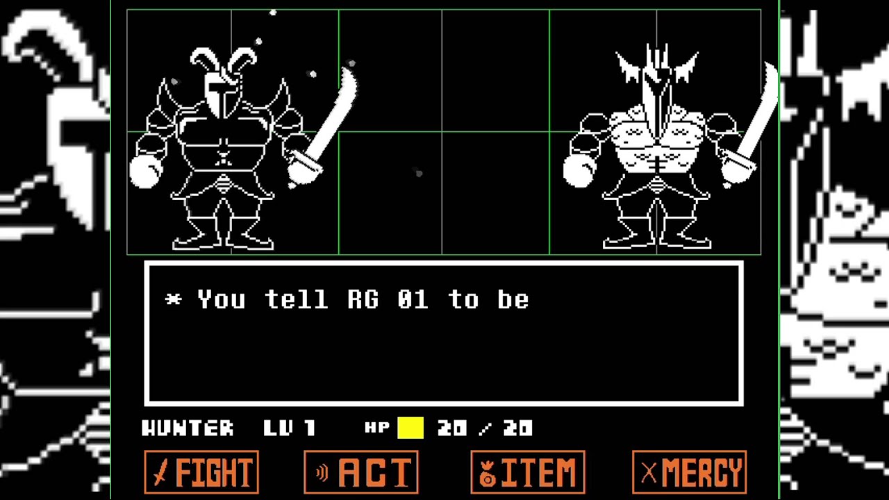 RG01 And RG02 Royal Guards Battle- Undertale
