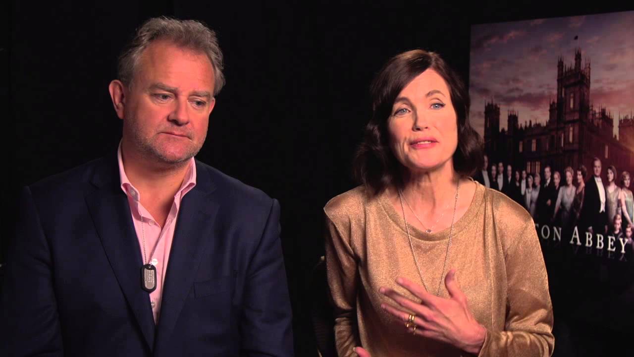 DowntonAbbeySeason6 HughBonneville ElizabethMcGovern HEGenericInterview h264 25p
