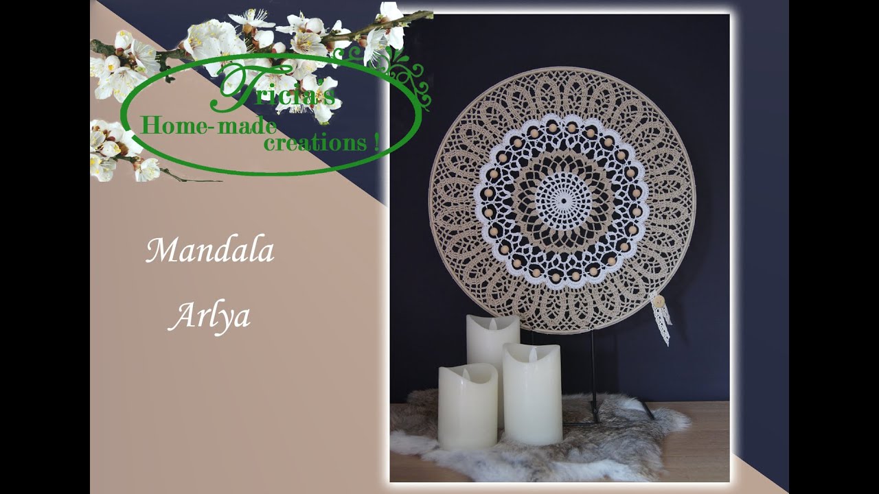 Mandala Arlya gehaakt 40 cm