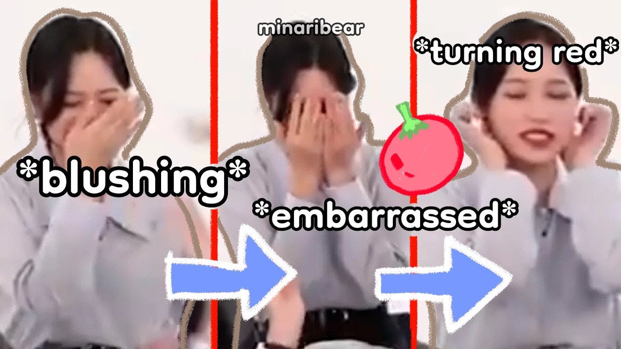 predebut mina was a fangirl of this idol (she was blushing so hard)
