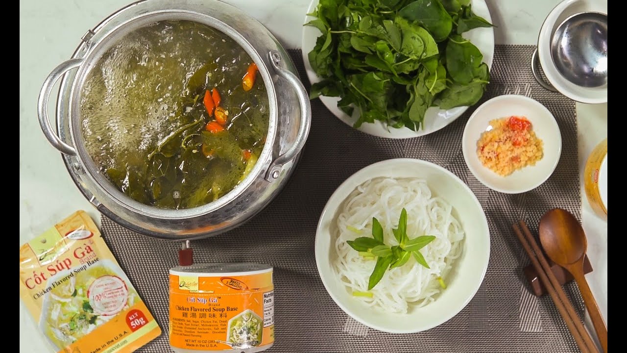 Nấu Lẩu Gà Lá Giang Với Cốt Súp Gà® Brand Quốc Việt Foods