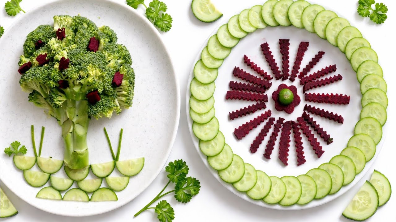 Simple salad decoration ideas|FoArt|Food Art