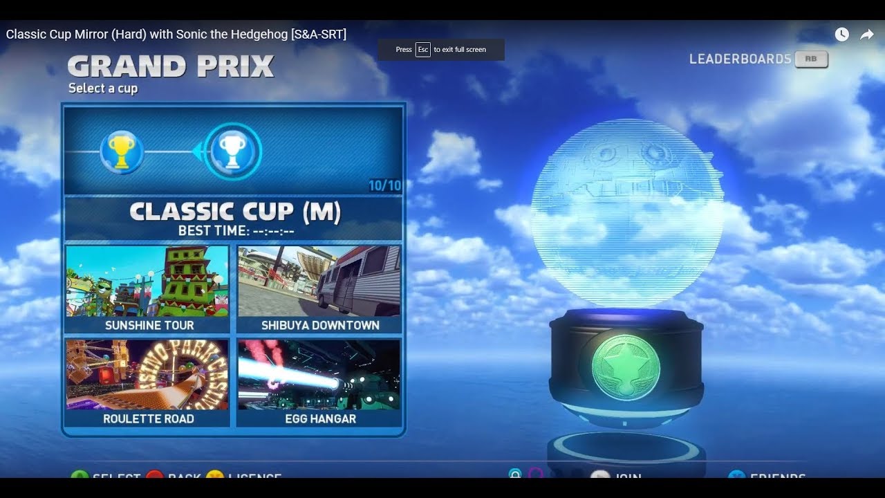 Classic Cup Mirror (Hard) with Sonic the Hedgehog [S&A-SRT]