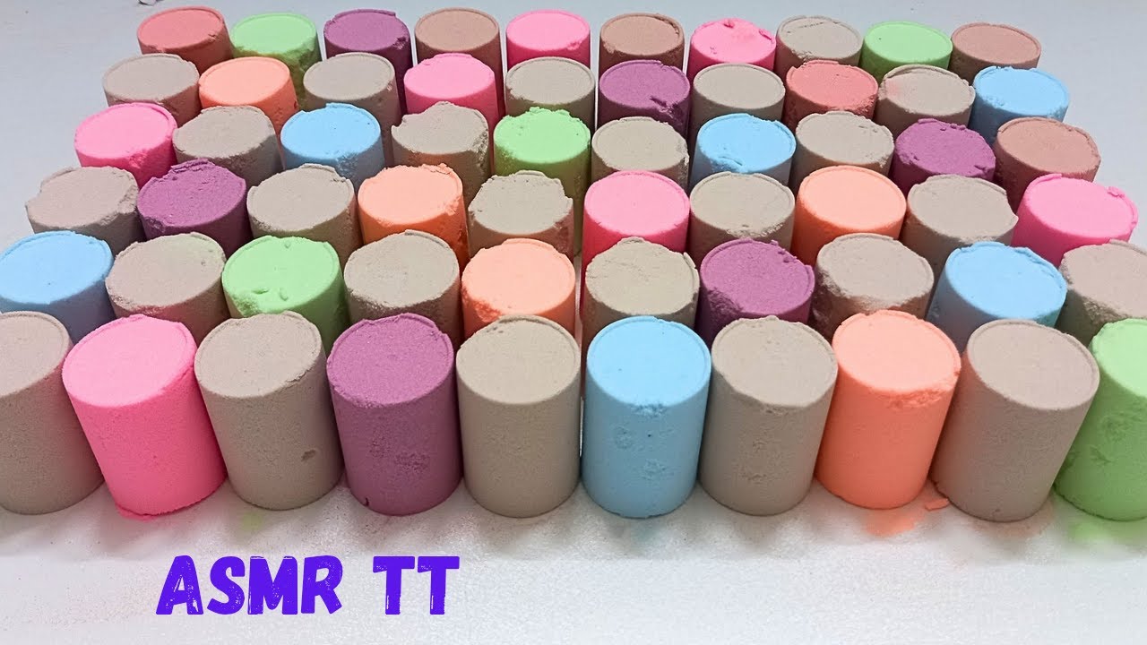 Baking soda crushing asmr