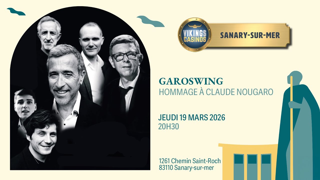 Garoswing - Hommage à Claude Nougaro | Jeudi 19 Mars 2026 | Théâtre Galli