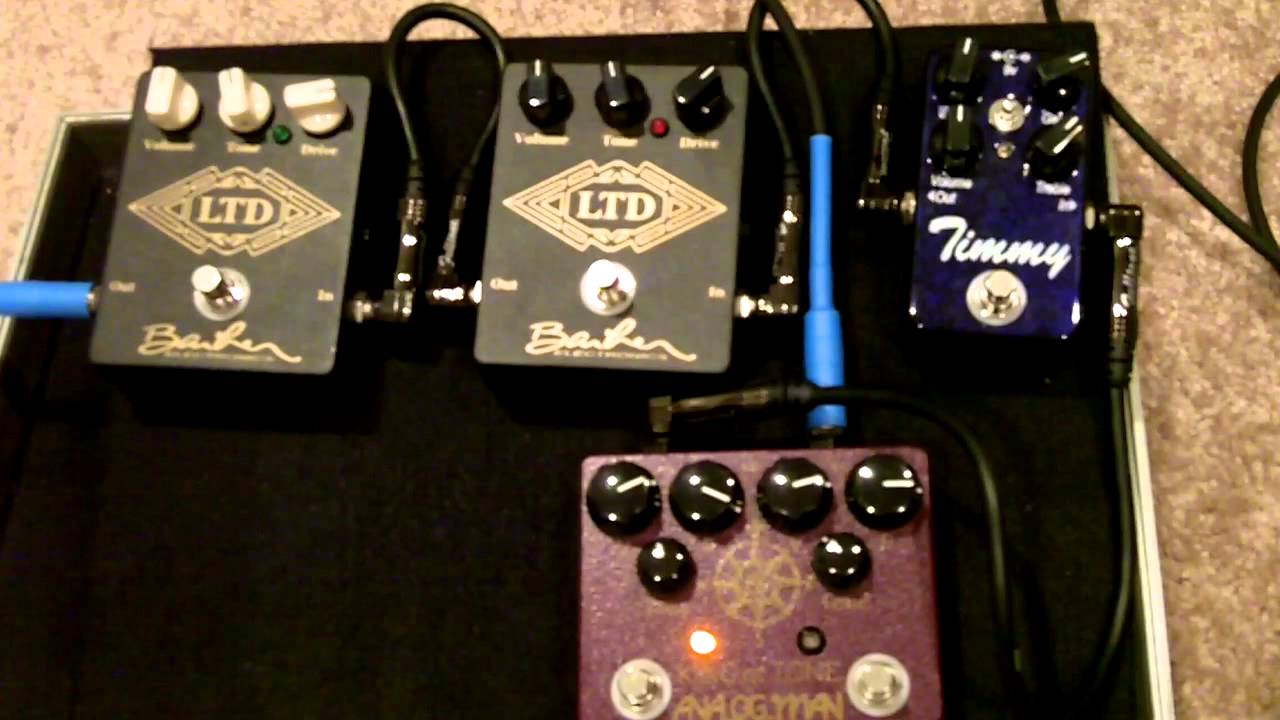 Analogman King of Tone, Barber LTD, Paul C Timmy - overdrive shootout