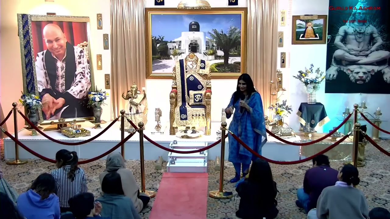 Satsang By Shivani Aunty- Guruji Ka Ashram - New Jersey - USA - Somerset Temple