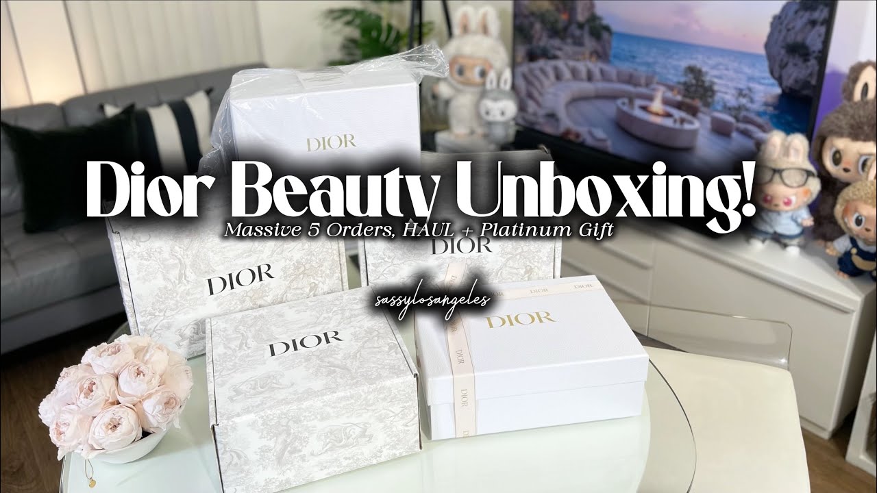 Huge Dior Beauty Unboxing 💄| Platinum Gift + Dior.com Orders| What Makeup, Skincare & GWP Did I Get?