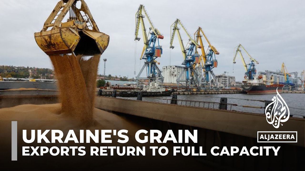 Ukraine's grain exports reach pre-war levels but challenges remain