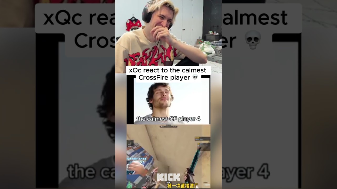 xQc react to CrossFire player 😭 #crossfire