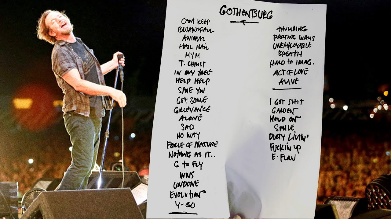 Pearl Jam PERFECT SETLIST – Live Compilation