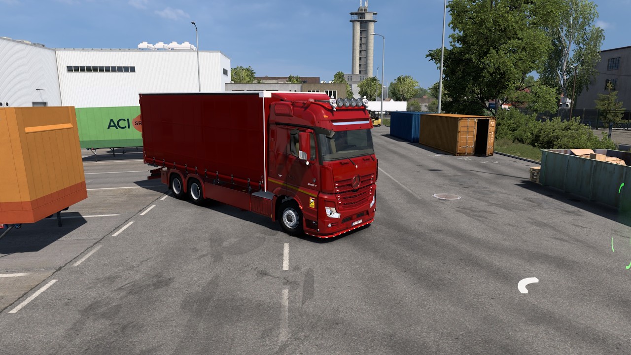 Euro Truck Simulator 2 driving Mercedes Benz Actros MP4 Zagreb-Ljubljana