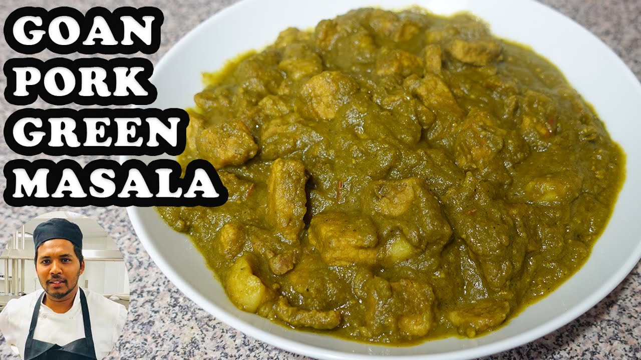 Goan Pork Green Masala Recipe | How to make Pork Green Masala at Home Goan Style | Ivon's Kitchen