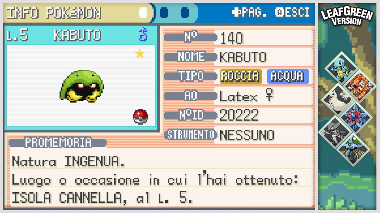 Live! Shiny Kabuto in LeafGreen after only 651 SRs! (DTQ #6)