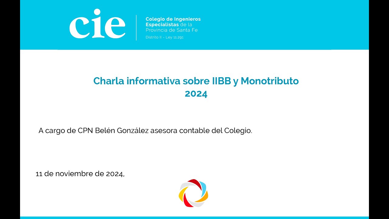 Charla informativa sobre IIBB y Monotributo 2024
