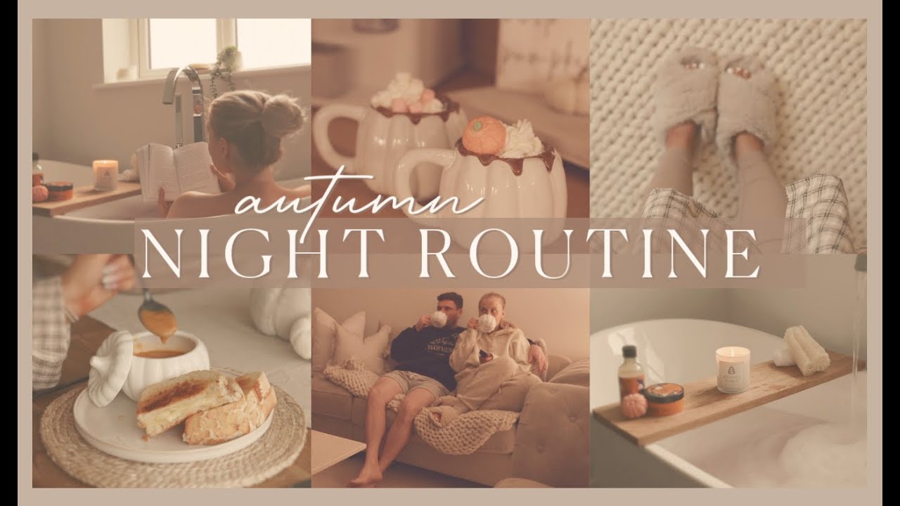 AUTUMN NIGHT ROUTINE | relaxing, cosy autumn evening ~aesthetic~