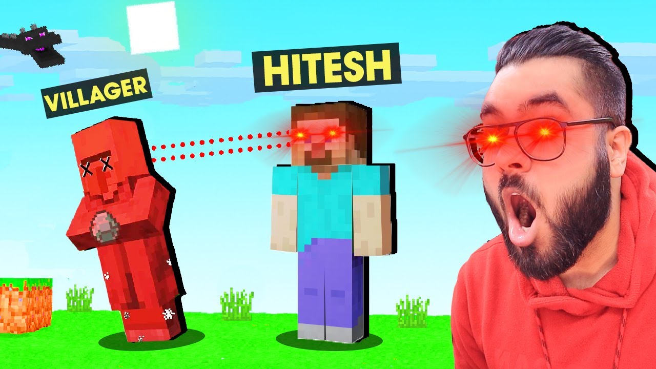 Minecraft, But KILL EVERYTHING You LOOK AT!😎🔥 | Hitesh KS