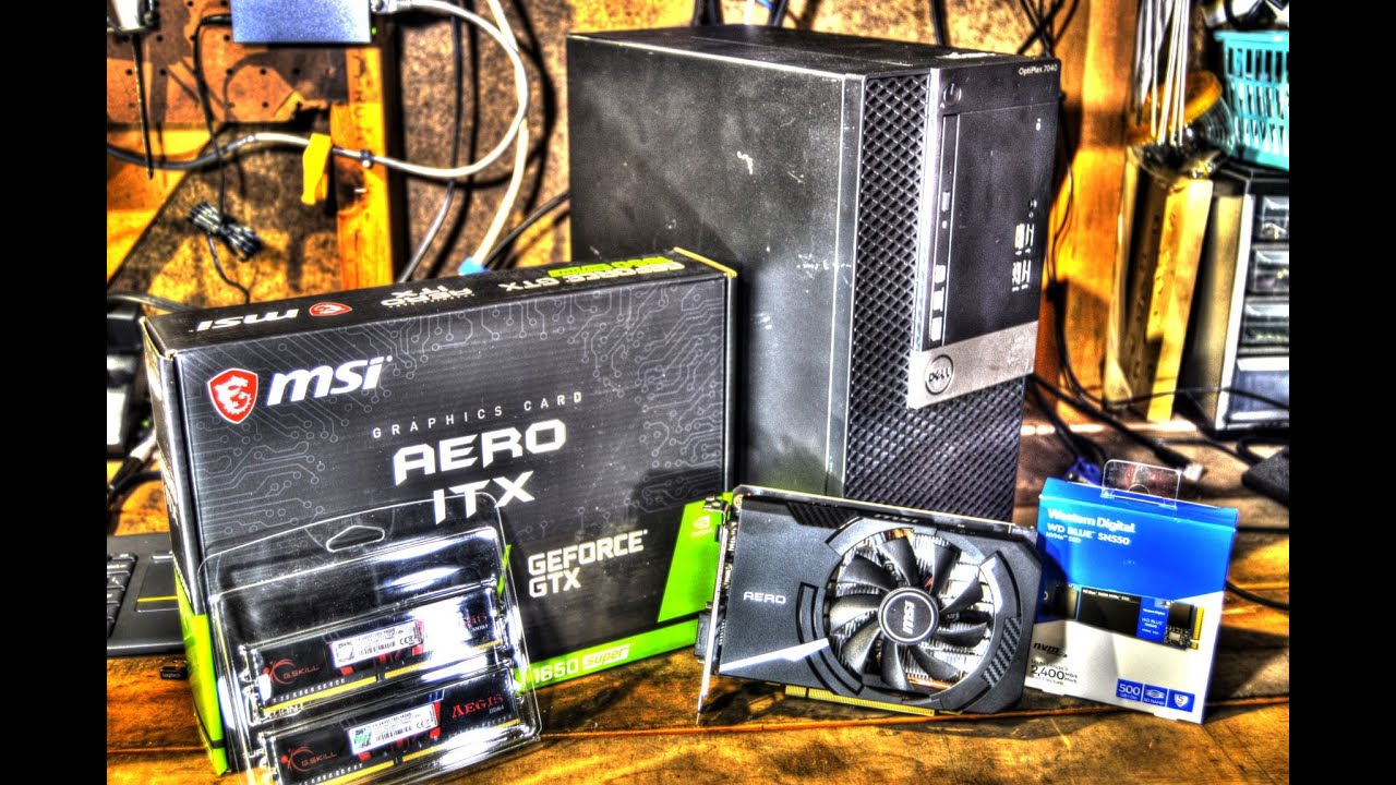 Видеокарта Nvidia GTX 1650 Super в компьютере Dell Optiplex 7040 — лучший игровой ПК для Optiplex...