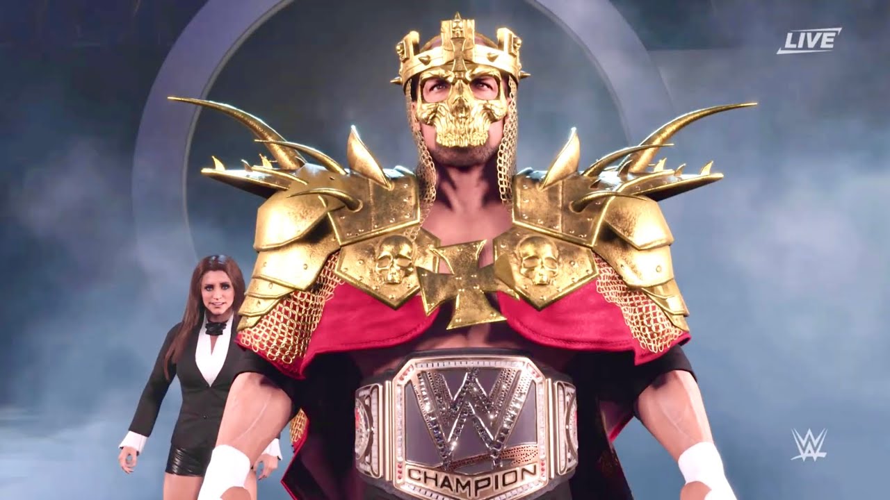 Kurt Angle Vs. "Skull King” Triple H: WWE Championship Title Match - WWE 2K25 PS5