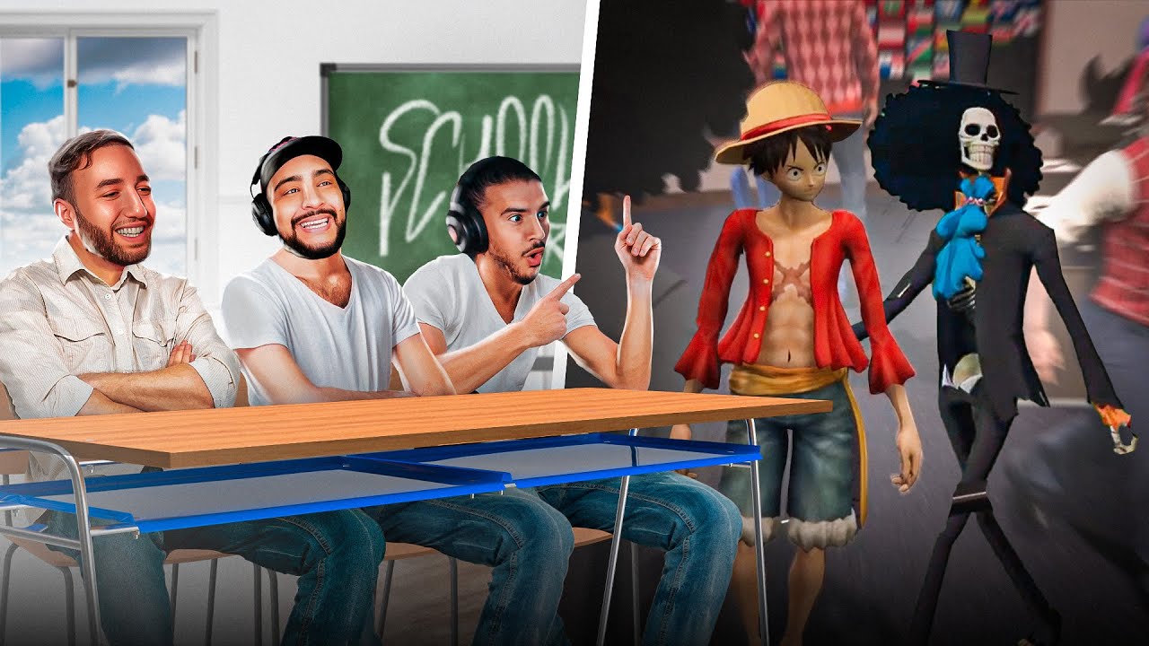 Luffy et Brooks sont venus dans notre classe 😭 (School RP)