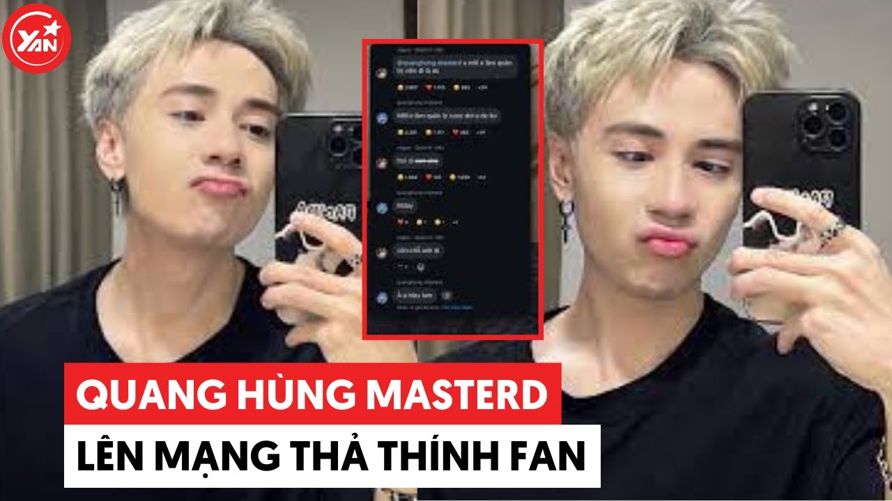 Quang Hùng MasterD lên mạng thả thính fan hết mình, fan thả thính lại hết hồn