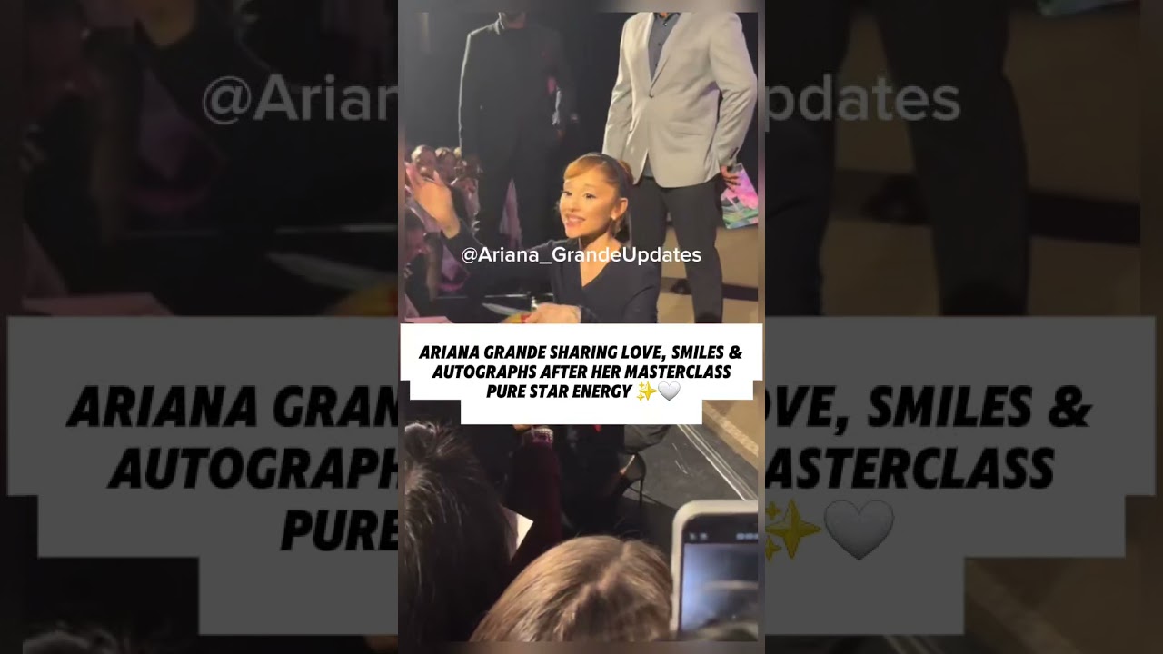 Ariana Grande’s Sweet Moments with Students 🤍